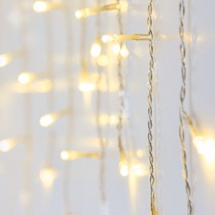 Cortina Natal Exterior 180 Led Luz Quente 6m