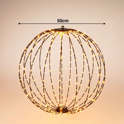 Bola Natal 320 Led Luz Extra Quente 50cm