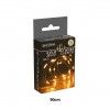 Grinalda Natal Fio Ouro 10 Led Luz Quente 90cm