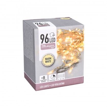 Grinalda Natal 96 Led Luz Quente 700cm Grinalda Natal 96 Led Luz Quente 700cm