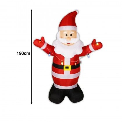 Pai Natal Insuflavel Led 190cm