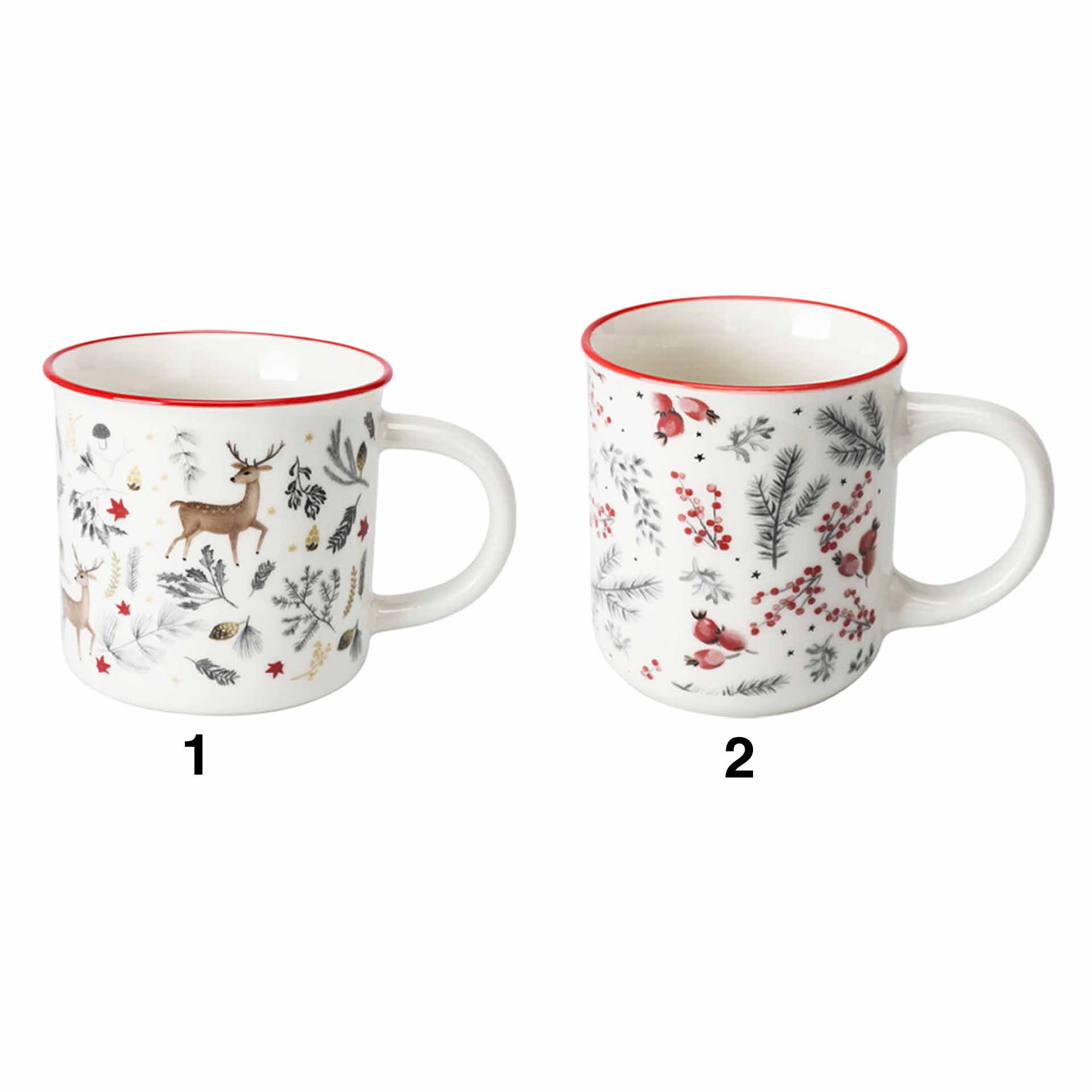 Caneca Natal Porcelana 400ml