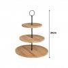 Prato 3 Andares Bambu 34cm