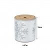 Rolo Fita Decorativa Natal Prata 457X10cm