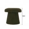 Puff Cogumelo Verde 43cm