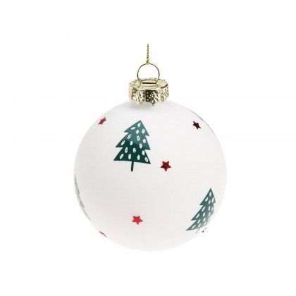 Bola Natal Vidro 8cm