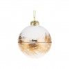 Bola Natal Vidro Dourado 8cm