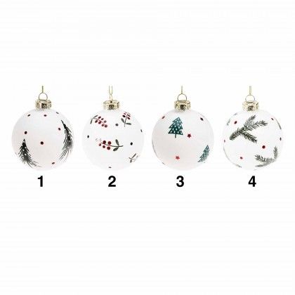 Bola Natal Vidro 8cm