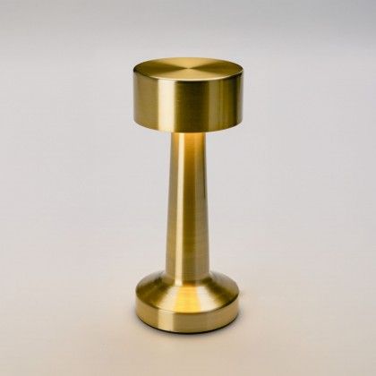 Candeeiro Mesa Dourado 8X21cm