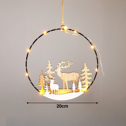 Decorao Natal Led Branco 20cm