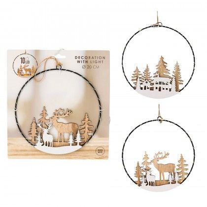 Decorao Natal Led Branco 20cm