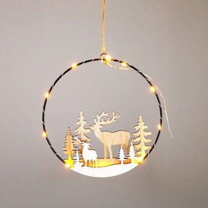 Decorao Natal Led Branco 20cm