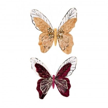 Decorao Natal Borboleta 18cm
