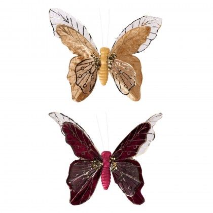 Decorao Natal Borboleta 30cm