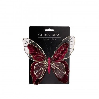 Decorao Natal Borboleta 18cm