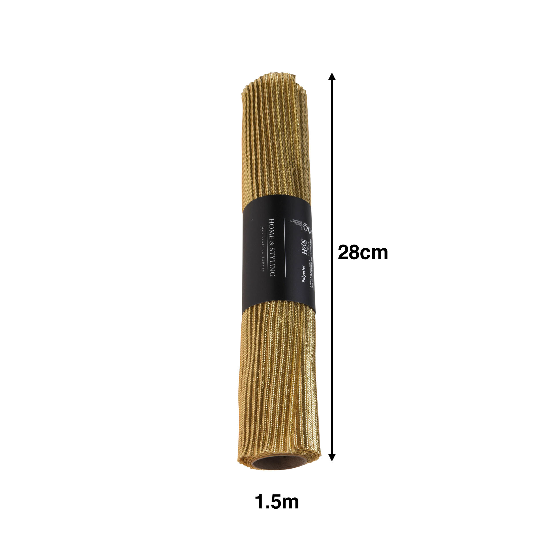 Rolo Tecido Ouro 28X150cm