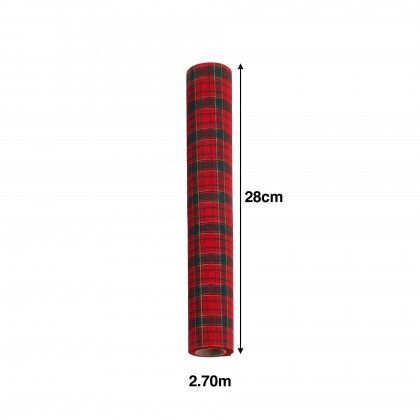 Rolo Tecido Xadrez 28X270cm Rolo Tecido Xadrez 28X270cm