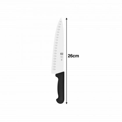 Faca Chefe Icel Cabo Preto 26CM