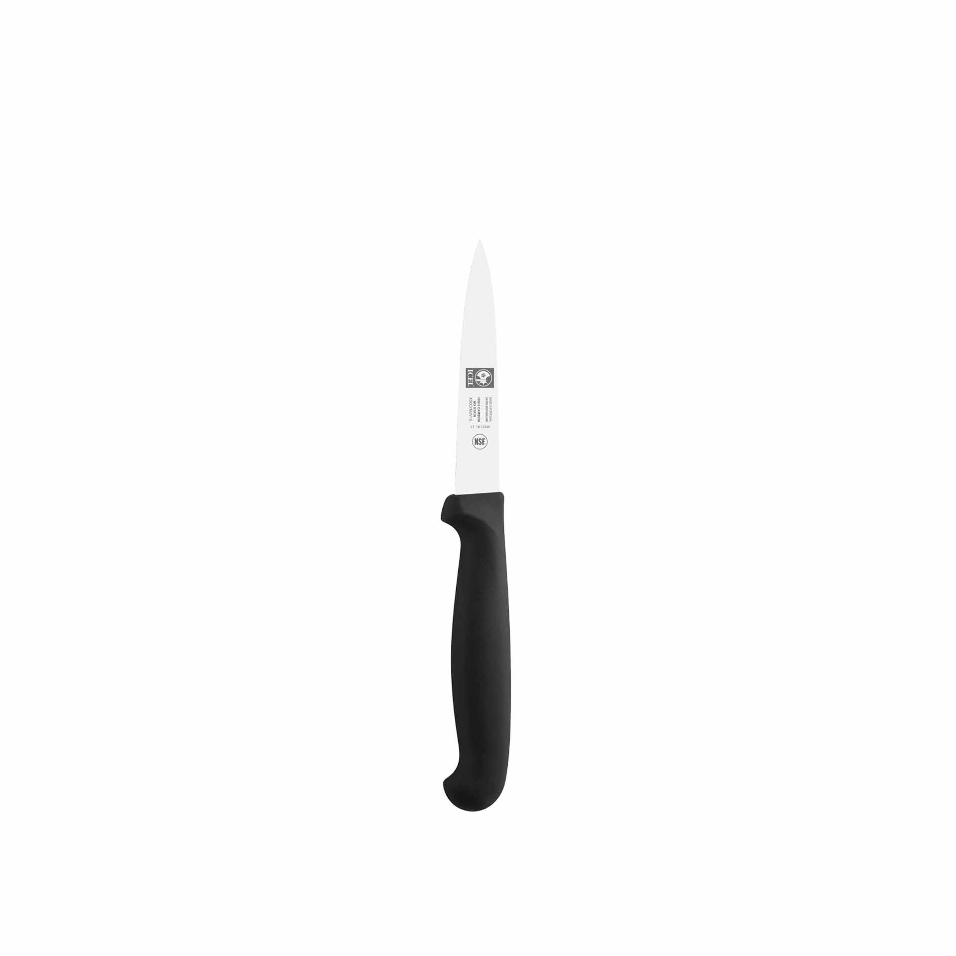 Faca Legumes Icel Cabo Preto 9CM