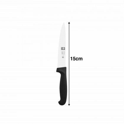 Faca Cozinha Icel Cabo Preto 15CM