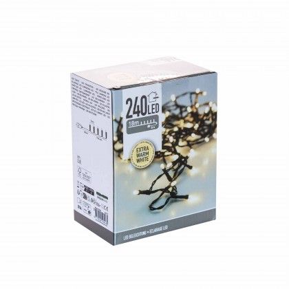 Grinalda Natal 240Led Luz Quente 18m Grinalda Natal 240Led Luz Quente 18m