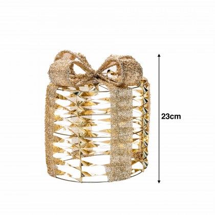 Presente Natal Luz Quente 45Led 23cm Presente Natal Luz Quente 45Led 23cm