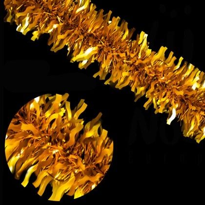 Fest�o Ondulado Dourado Mate 12X180cm