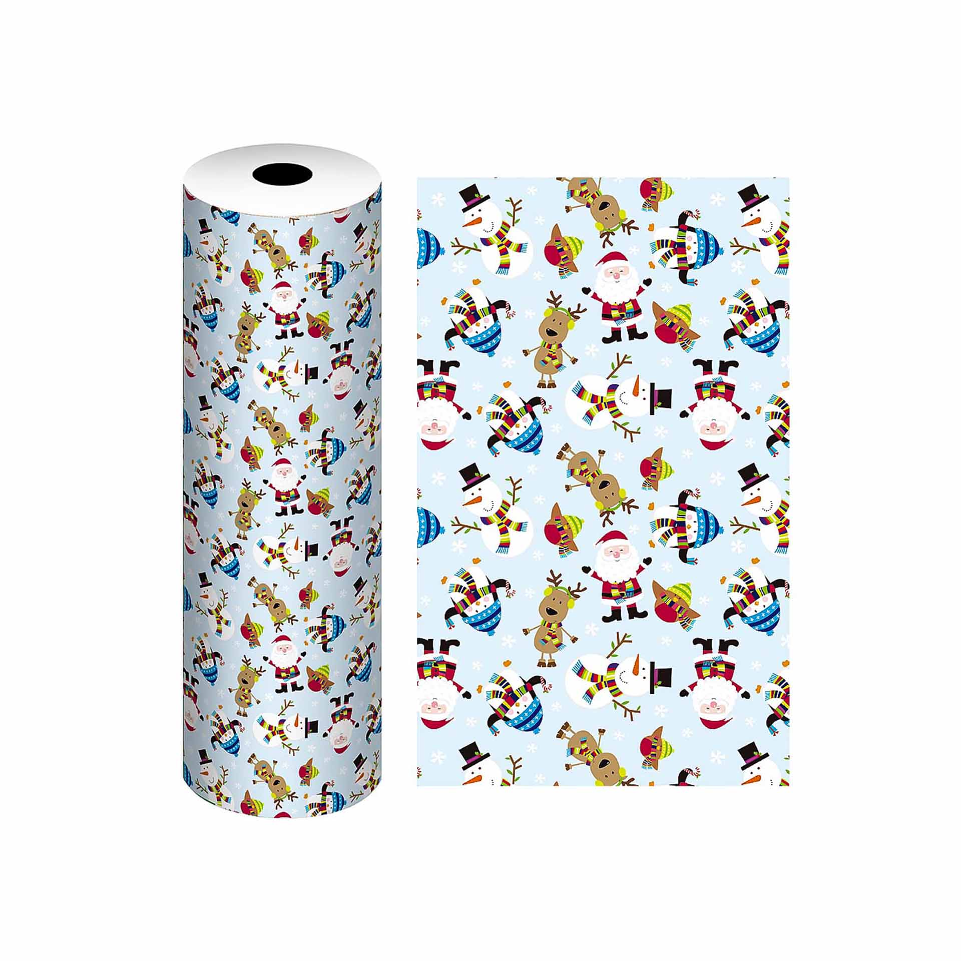 Bobine Papel Embrulho Celuloso Natal 4.5Kg 62cm