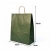 Saco Papel Asa Retorcida Kraft Verde 32X14X40cm Saco Papel Asa Retorcida Kraft Verde 32X14X40cm