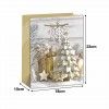 Saco Papel Asa Retorcida Natal Arvore Dourado 18X10X23cm Saco Papel Asa Retorcida Natal Arvore Dourado 18X10X23cm
