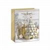 Saco Papel Asa Retorcida Natal Arvore Dourado 31X12X42cm Saco Papel Asa Retorcida Natal Arvore Dourado 31X12X42cm