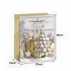 Saco Papel Asa Retorcida Natal Arvore Dourado 31X12X42cm Saco Papel Asa Retorcida Natal Arvore Dourado 31X12X42cm