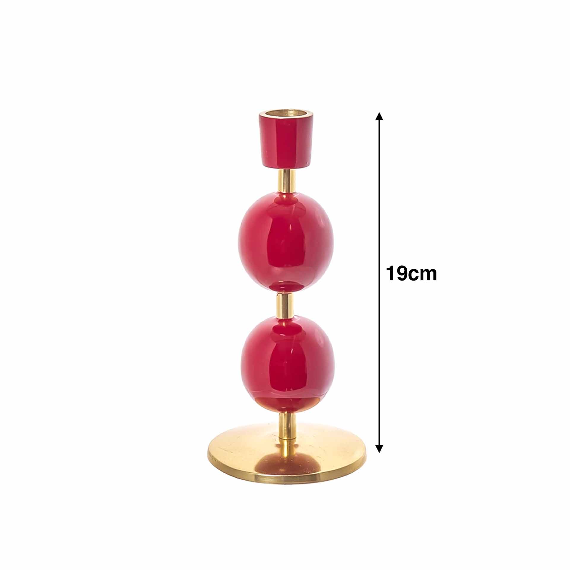 Castiçal Metal Lacado 19cm