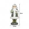 Pai Natal Poliresina Verde 13.5X11X37cm Pai Natal Poliresina Verde 13.5X11X37cm