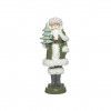 Pai Natal Poliresina Verde 13.5X11X37cm