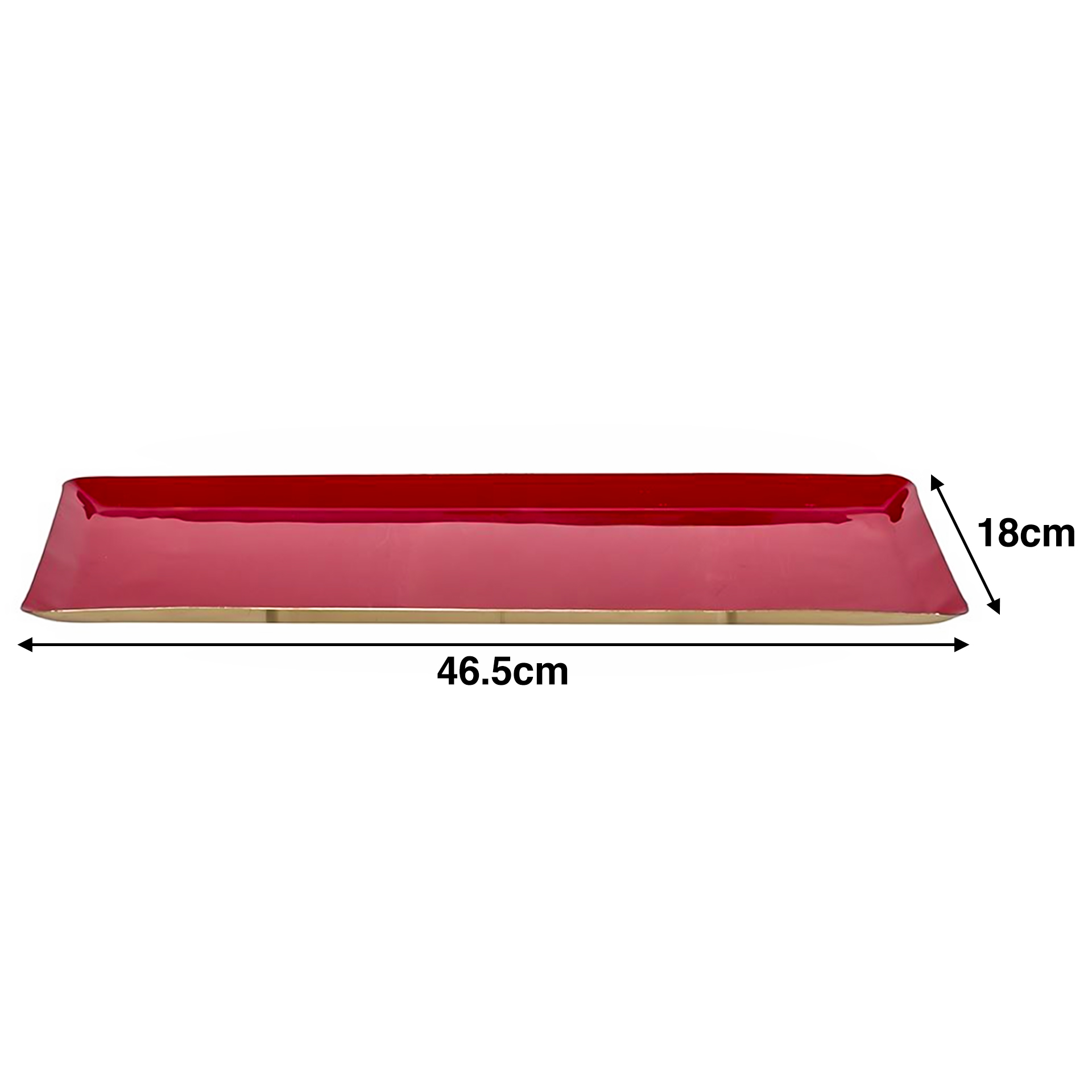 Prato Metal Lacado 46.5X18cm