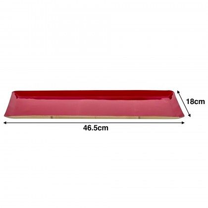 Prato Metal Lacado 46.5X18cm