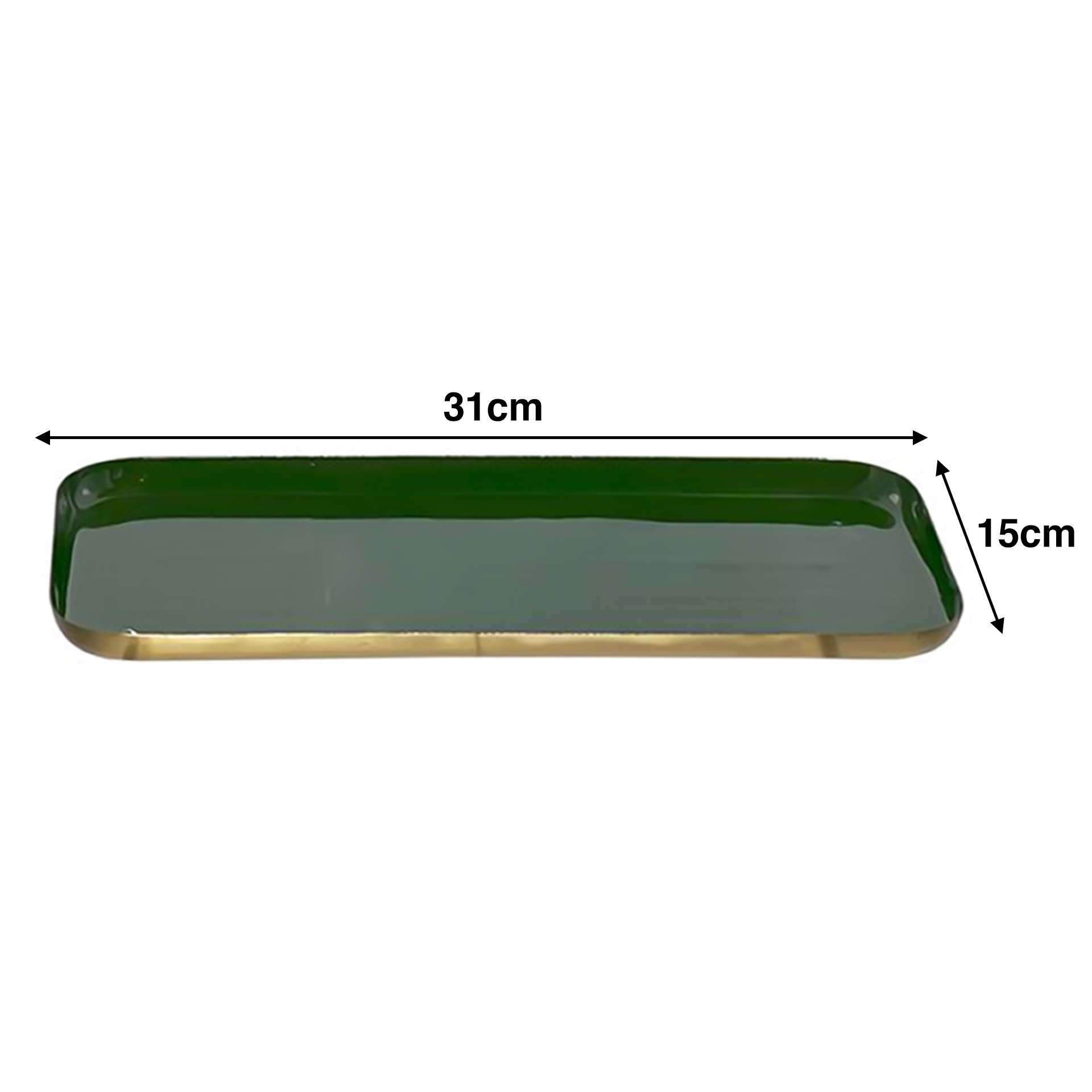Prato Metal Lacado 31X15cm