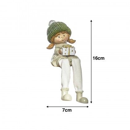 Menina Poliresina 7X5X16cm