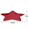 Prato Metal Lacado Estrela 32.5X27cm Prato Metal Lacado Estrela 32.5X27cm