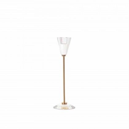 Casti�al Metal e Vidro 8X8X25cm