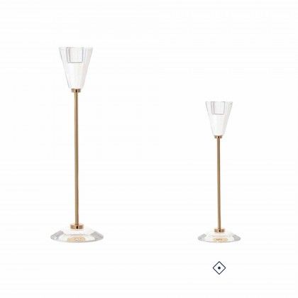 Casti�al Metal e Vidro 8X8X25cm