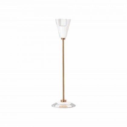 Casti�al Metal e Vidro 8X8X28cm