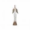 Anjo Metal Branco e Dourado 20X9X66cm Anjo Metal Branco e Dourado 20X9X66cm