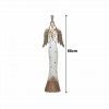Anjo Metal Branco e Dourado 20X9X66cm Anjo Metal Branco e Dourado 20X9X66cm