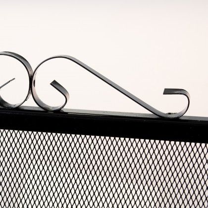 Frente Para Lareira Com Desenho Preto