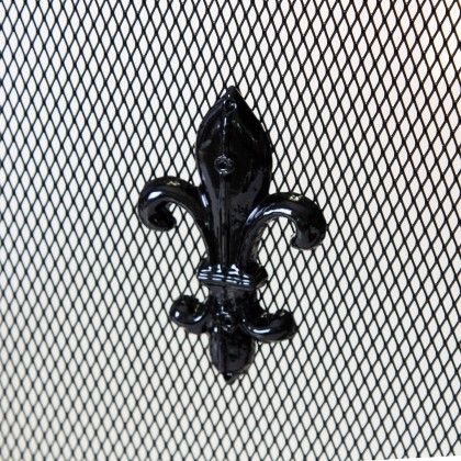 Frente Para Lareira Com Desenho Preto