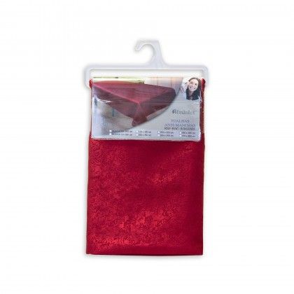Toalha Mesa  Bordo 180cm