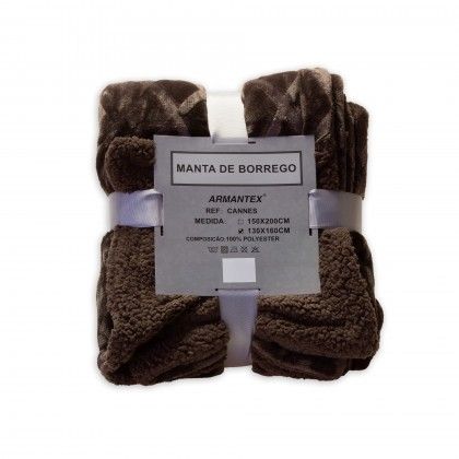 Manta Cannes Castanho 130X160cm