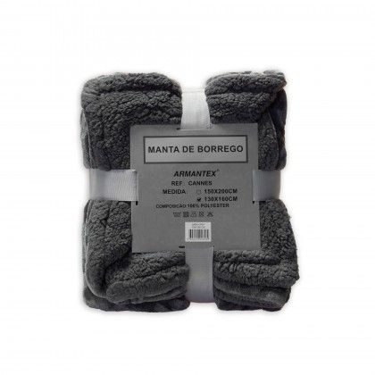 Manta Cannes Cinza 130X160cm